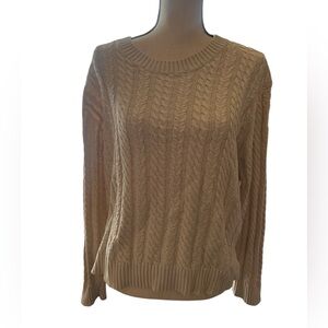 EUC H&M Cable Knit Cream Sweater